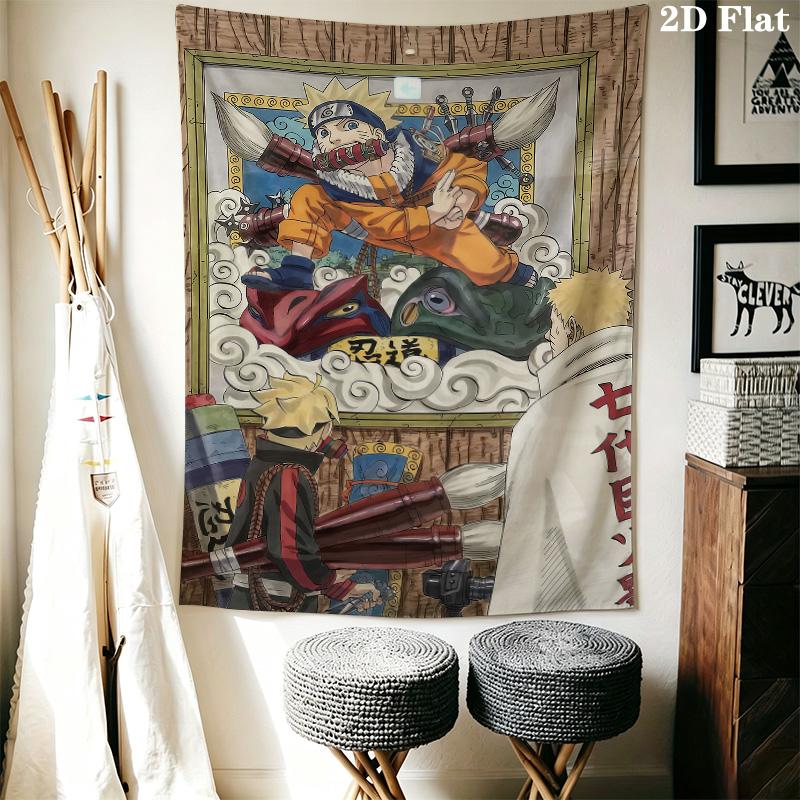 Naruto S Dynamic Pose Wall Tapestry Aesthetic Wall Hanging Printed Fabric Blanket Decorative Tapestries For Bedroom Living Room Home Decor