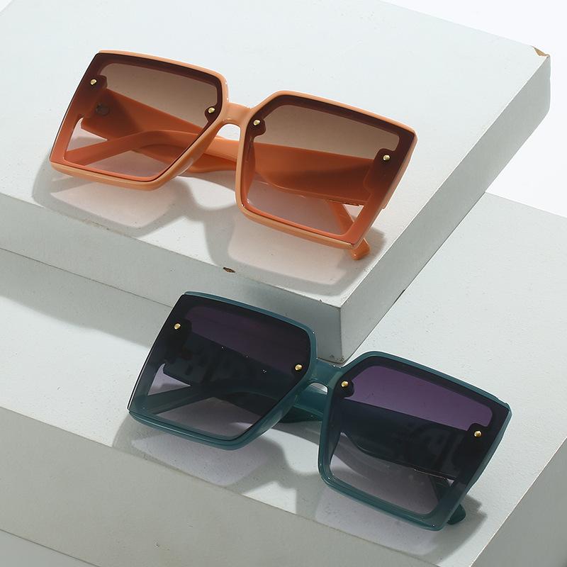 New square large frame sunglasses, personalized trend Internet celebrity sunglasses women