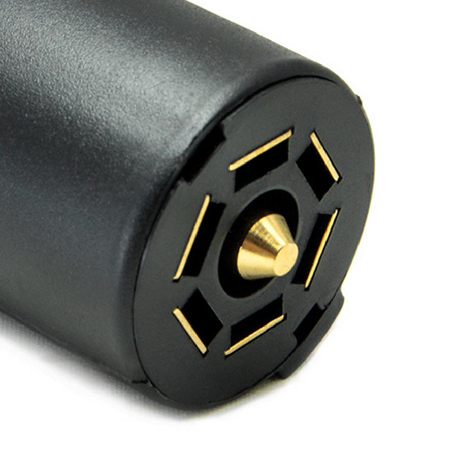 7-контактный тестер цепи проводки RV, штекер разъема со светодиодной индикацией для сцепного устройства прицепа, круглый