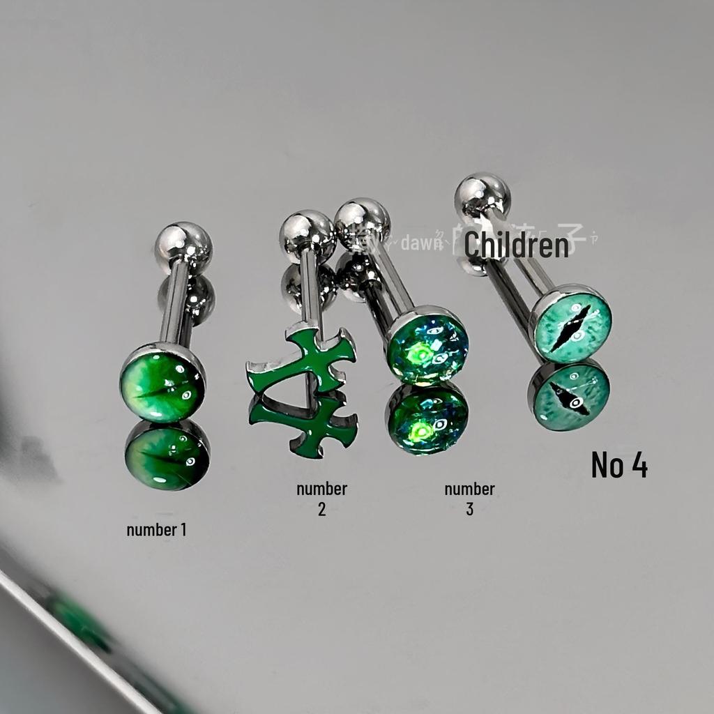 Стальные титановые язычки Green Mambo: Крутые, милые и стильные украшения для пирсинга для девочек