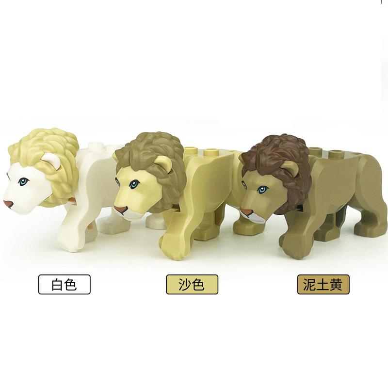 Конструктор MOC Животные Зоопарк Слоны Тигры Шимпанзе Лось Медведи Овцы Верблюд Лошадь Крокодил Леопард Мини Декоративные Кирпичики T11
