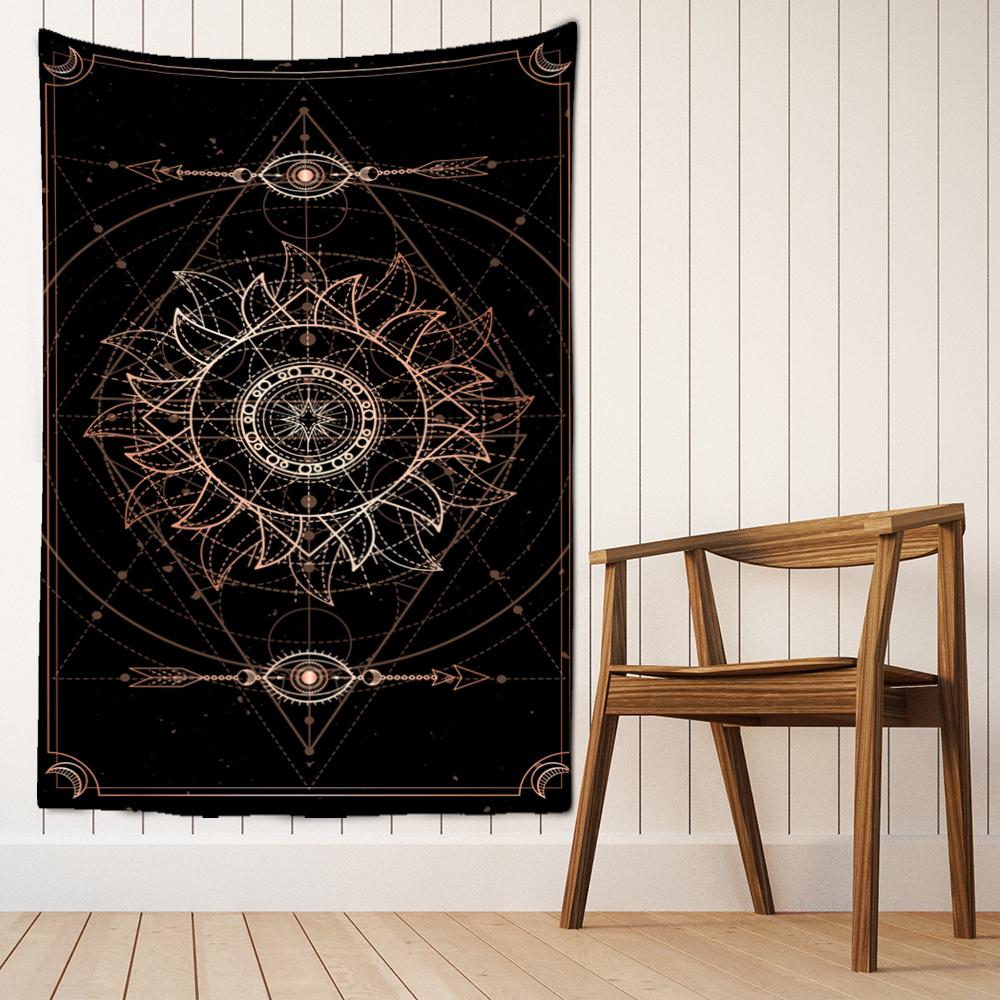 Карты Таро гобелен настенный узор Солнца и Луны Мандала богемный психоделический колдовство хиппи домашний декор