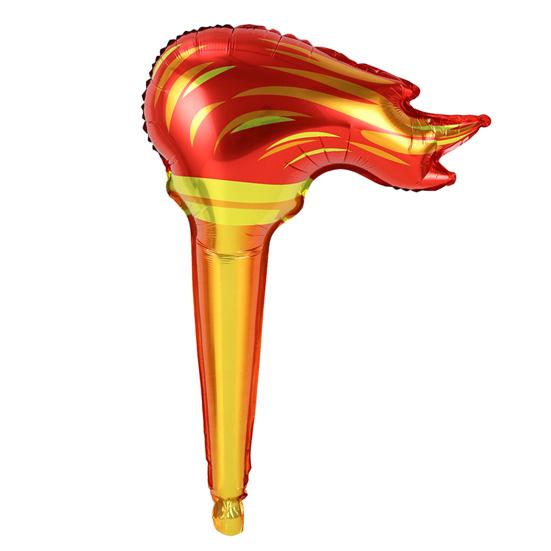 10/20/30Pcs Inflatable Torch Sports Game Torch Balloon Favors Bulk Aluminum Film Fake