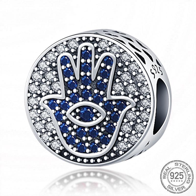 Медный браслет Copper Fit Original Шарм Ювелирные изделия Сделай сам Синий клип Бусина Серия Галактика Звездное небо Подвеска Луна Подвеска