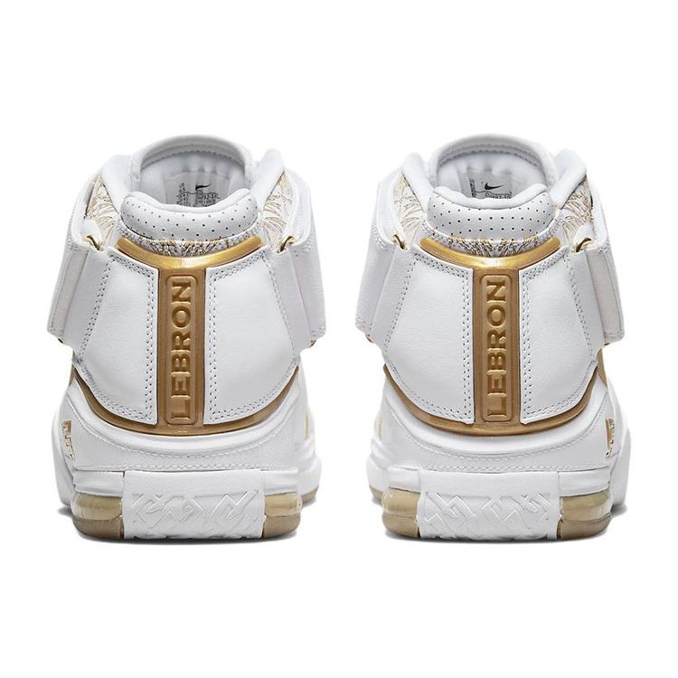 Nike Zoom Lebron 2 Retro Maccabi 2022 Мужские кроссовки Белый металлик-золотой Varsity-Crimson DJ4892-100