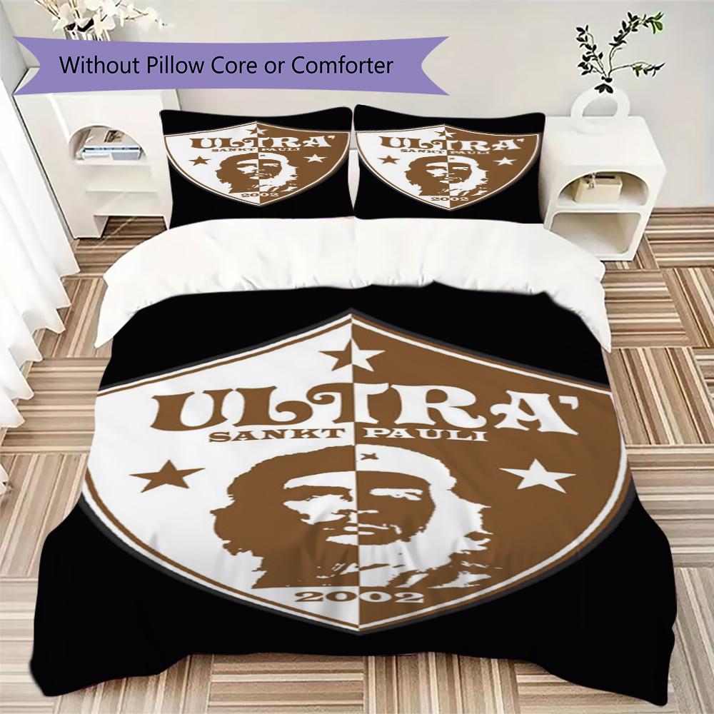 ST pauli Pattern Bedding uilt Set uilt Cover Pillowcase Home Decoration Birthday Gift (1 * duvet cover + 2 * pillowcase without core)183
