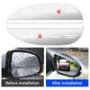 POOR1 Car Rearview Mirror Rain Eyebrow Sun & Snow Shield Visors Stickers For Citroen C5X e-C4 X e-C3 C4 C3 AIRCROSS C-Elysee C-Crosser