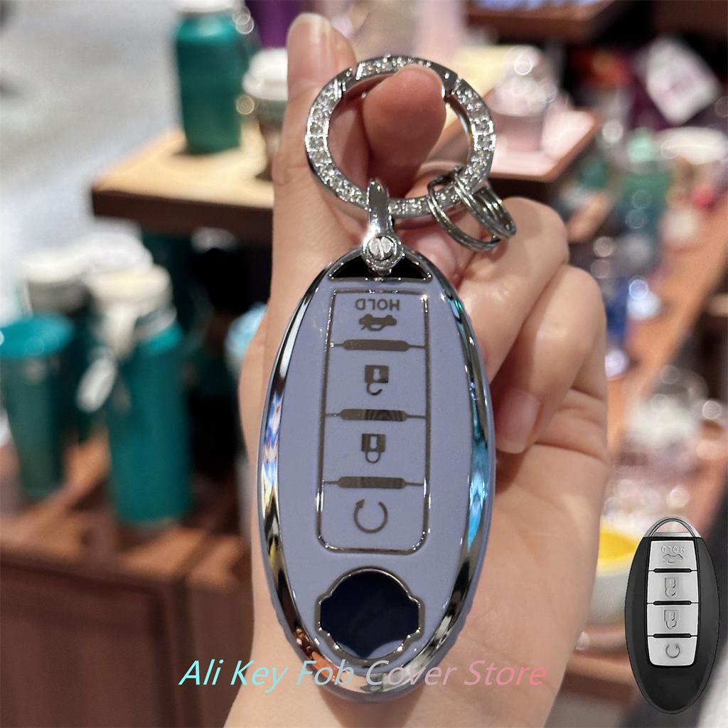 Чехол-брелок со шнурком для ключей для Nissan Altima Sentra Rogue Pathfinder Murano Armada Maxima Versa, дистанционный ключ