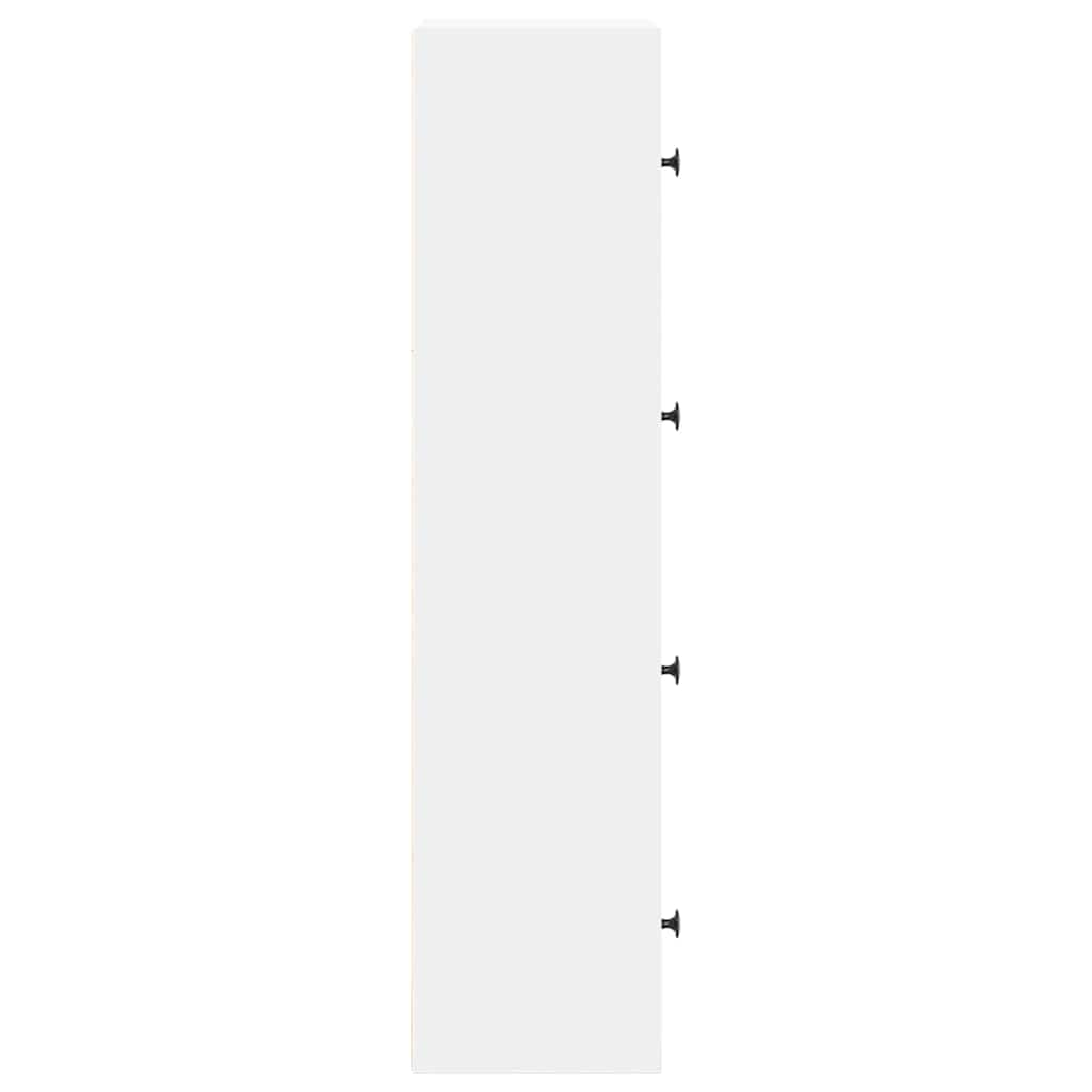 Bookshelf White 40x24x102 cm Engineered Wood