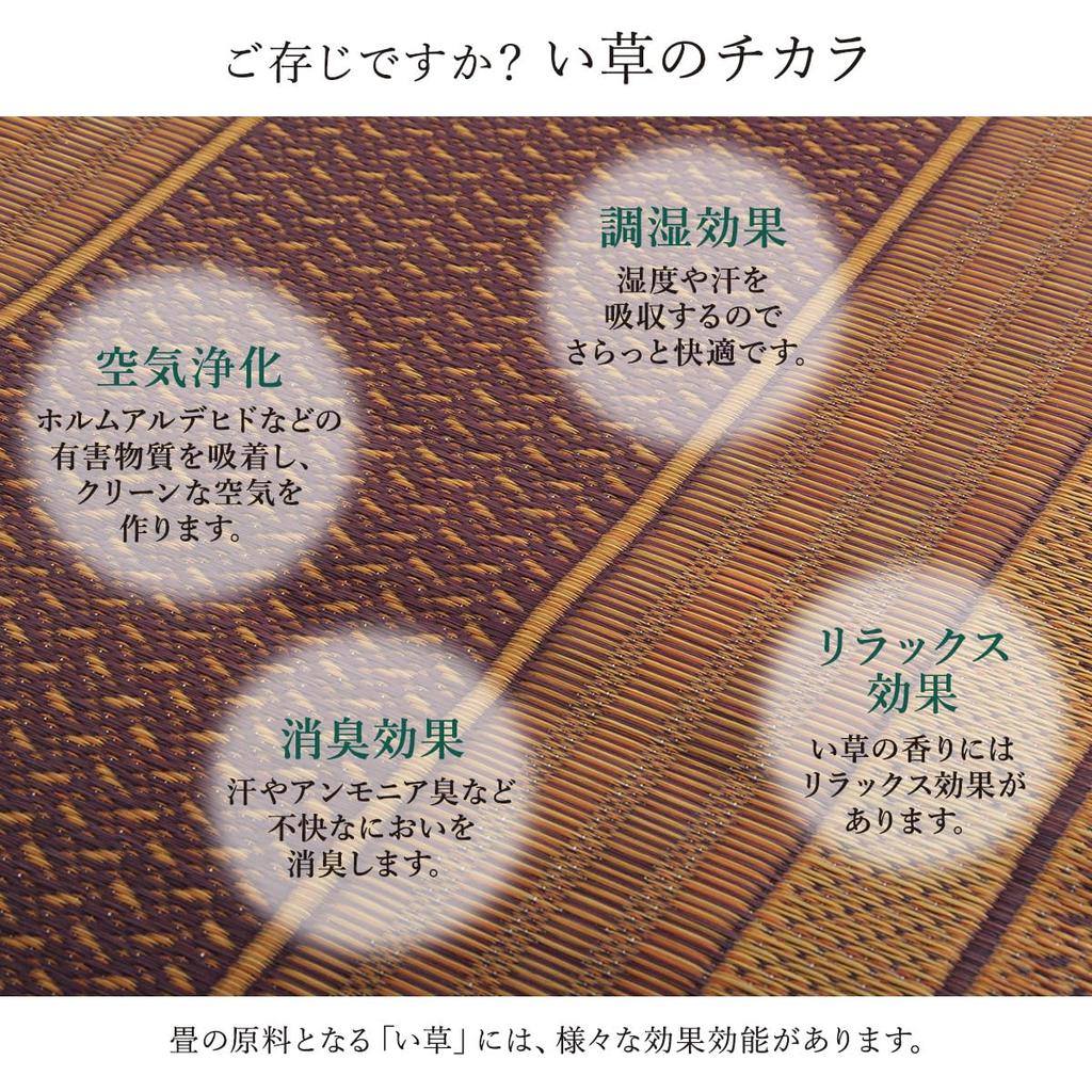 IKEHIKO Igusa Rug, DX Ranks Solid Color, Hallway Rug, Approx. 80 x 340cm, Wine, Made in Japan, Non-Woven Backing #4111930