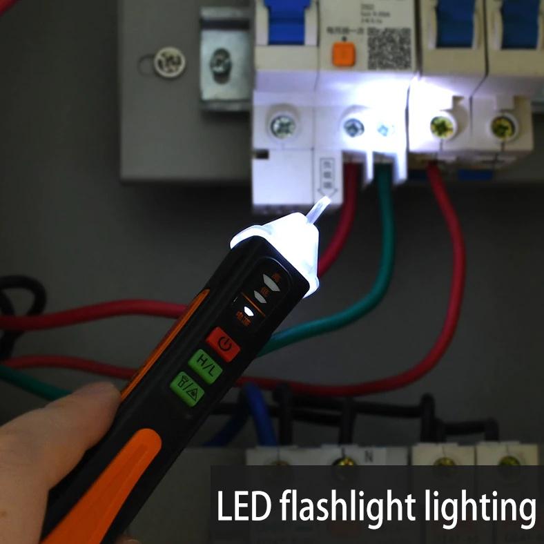 Бесконтактный тестер напряжения 48-1000 В переменного тока, детектор напряжения, ручка, тестер цепей, электрический индикатор, настенный инструмент WBL