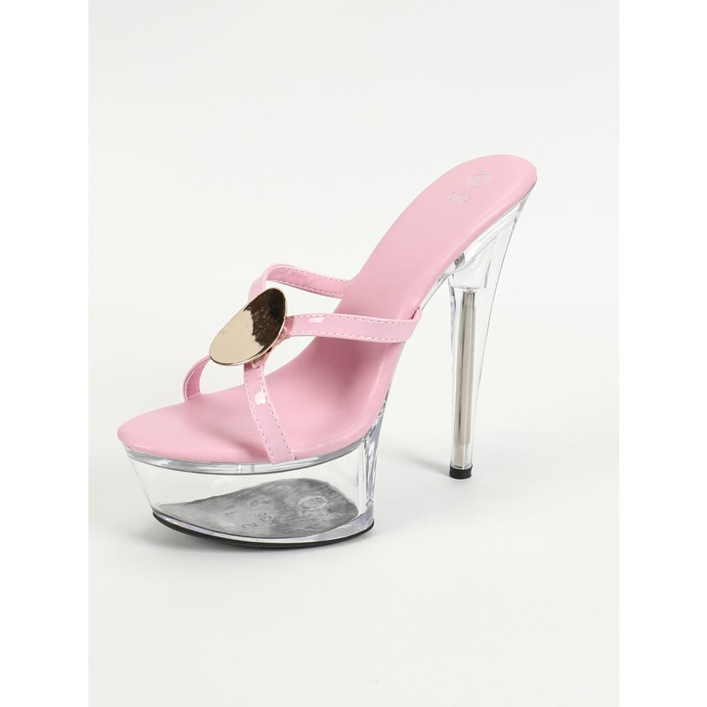 34-43 размер сексуальные супер высокие каблуки 15 см тонкий каблук водонепроницаемые сандалии для стола прозрачные хрустальные туфли свадебные туфли LFD-190-Q4