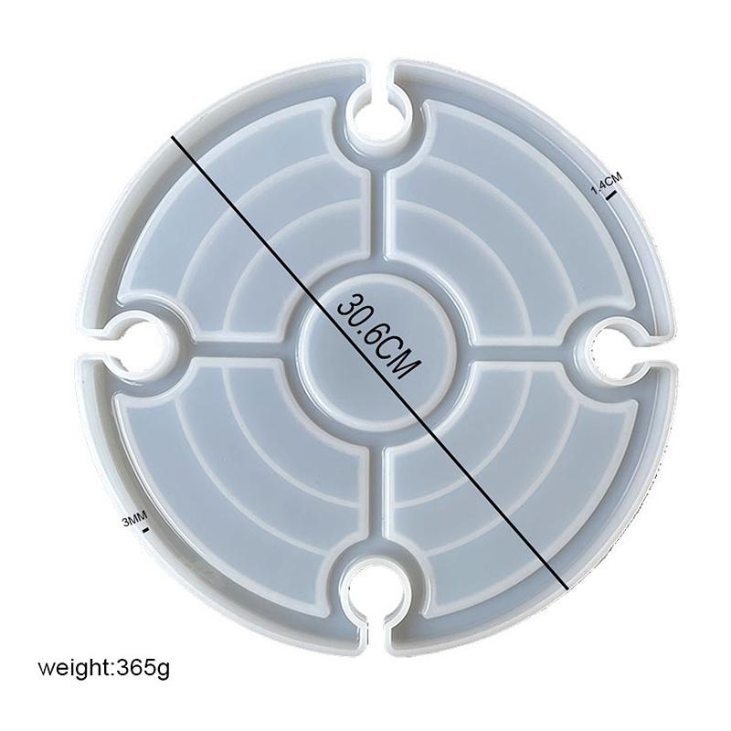Складная силиконовая форма для винного стола, кристаллическая форма для литья из эпоксидной смолы, ремесло «сделай сам»