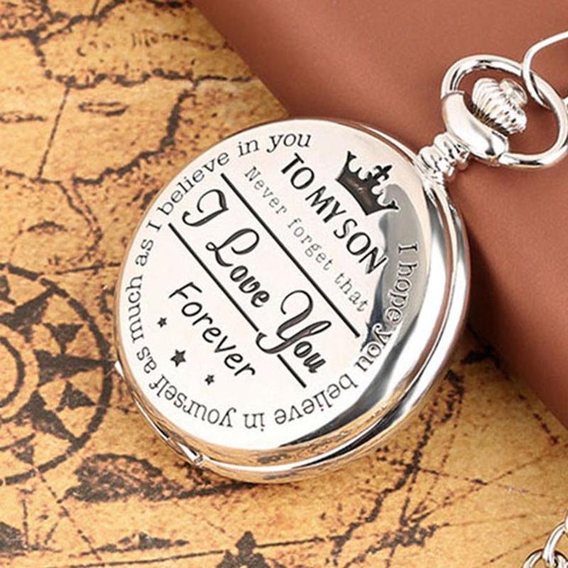 Карманные кварцевые часы-медальон.