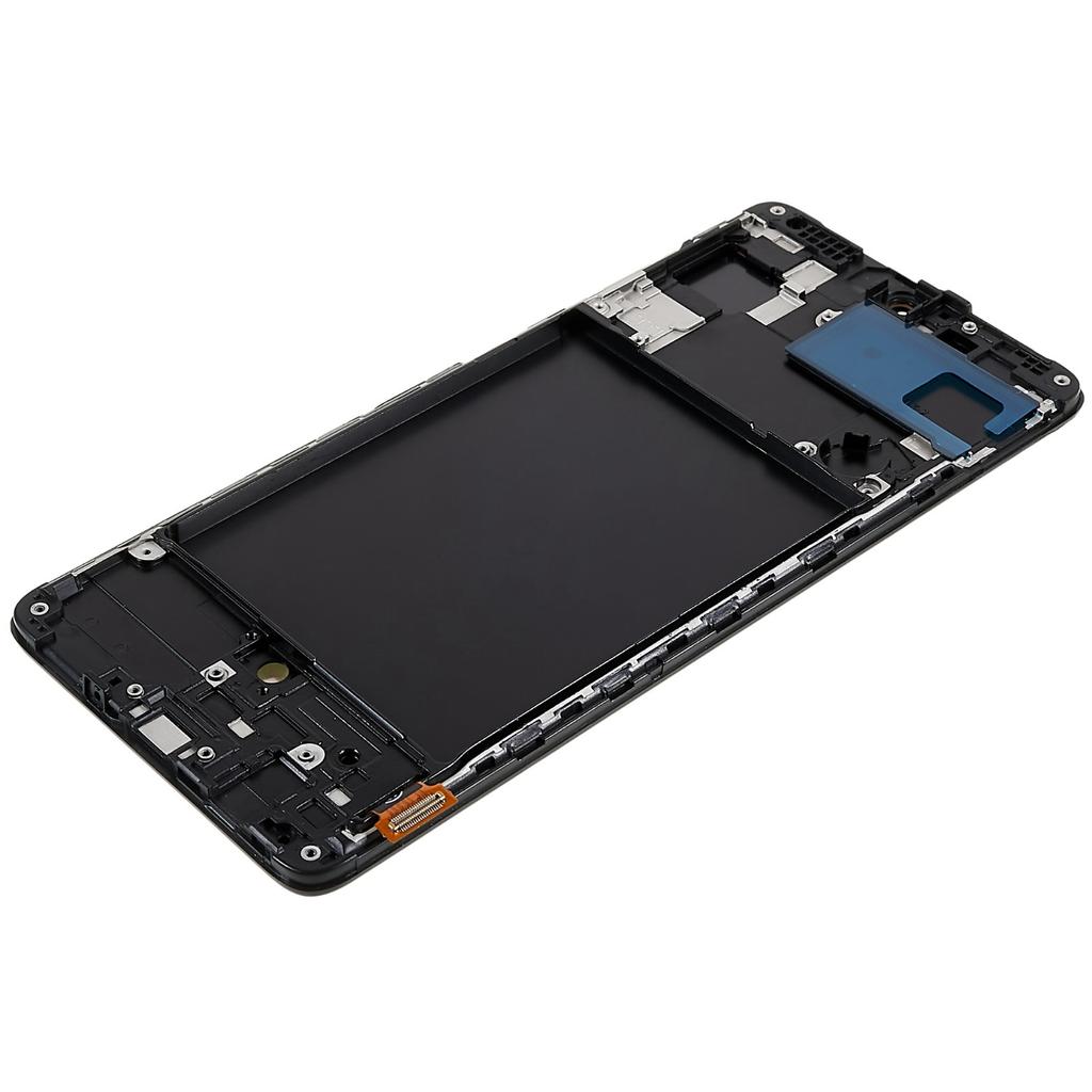 Для Samsung Galaxy A71 4G SM-A715 OLED экран и тачскрин в сборе+рамка, класс C (без логотипа)