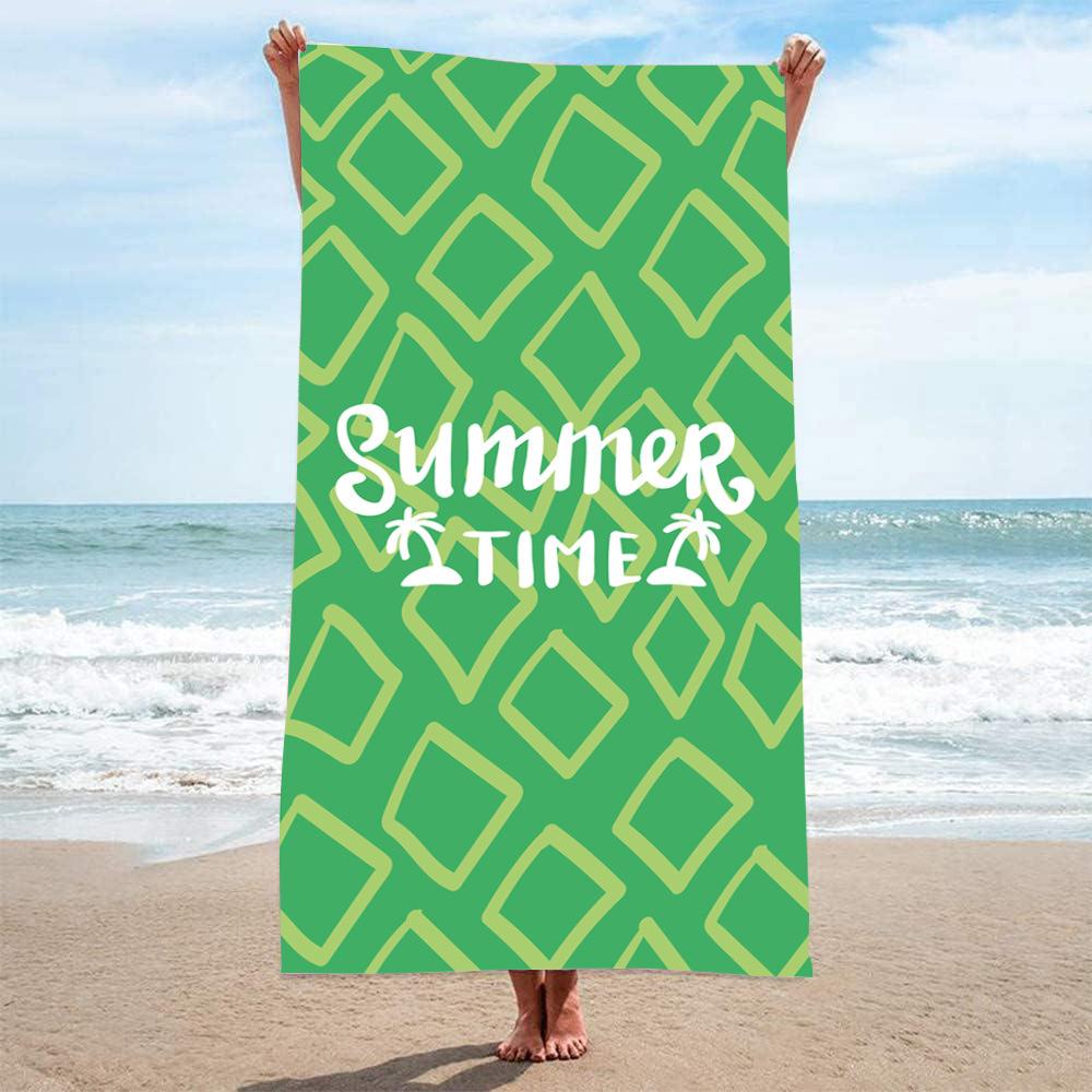 Locomotive Enthusiasts Sports Towels Quick-drying Double-sided Velvet Beach Towels Printed Bath Towels