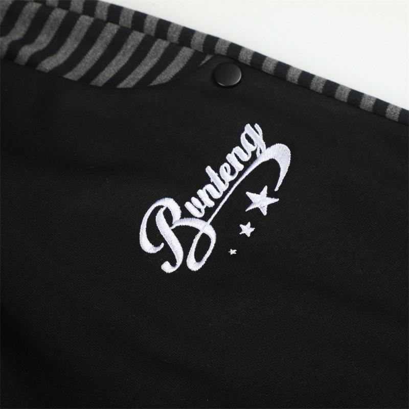 Mens Striped Patchwork Wide Leg Pants Loose Streetwear Cargo Trousers Multi-Pocket