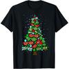 Leopard Sunglasses Christmas Tree Optometrist Eye Doctor T Shirts Men Humor Streetwear Tee Short Sleeve Unisex Loose Clothing