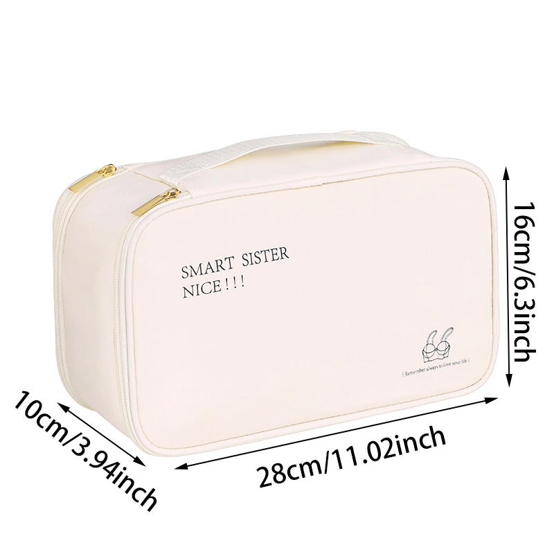 Двухслойная дорожная сумка для хранения вещей для деловых поездок, переносное нижнее белье, носки, большая вместительная сумка-органайзер