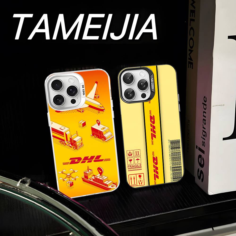 Чехол для телефона с логотипом D-DHL-L, цветной, для iPhone 17 16 15 14 13 12 11 Pro Max Plus Pro, корпус