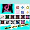 Очаровательная наволочка с узором из TikTok, мягкая и уютная подушка для дома и офиса