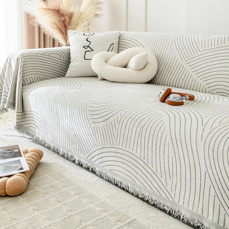 Полотенце для дивана из синели, универсальное четырехсезонное полностью покрытое пылезащитное покрытие для дивана, ткань, не царапающееся покрывало для дивана, одеяло