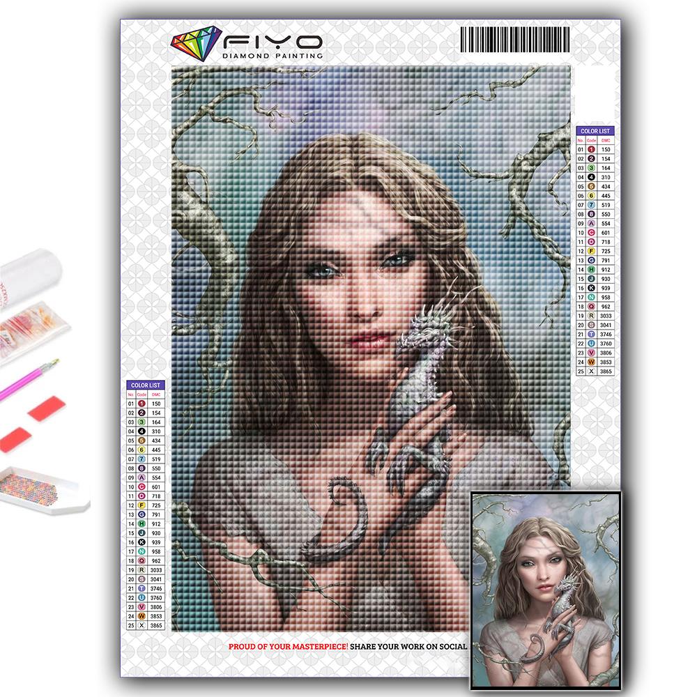 DIY 5D алмазная живопись Дракон и красота комплект для вышивки крестом полная дрель вышивка мозаика художественная картина стразы подарок