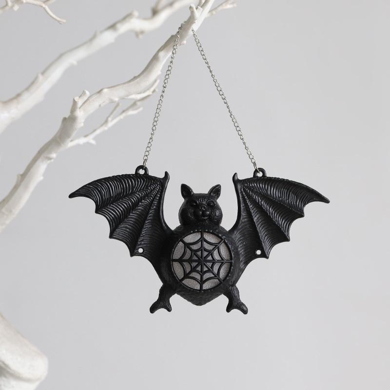 1 Pcs New Halloween Luminous Bat Light Colorful Gradient Plastic Bat Pendant Pendant Ghost Festival Decoration Props Bat