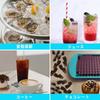 LEISURE CLUB Silicone Ice Tray, Mini Square Ice Mold, Ice Maker for Tea and Alcohol, 160 Ice Holes, Easy To Remove (Black)