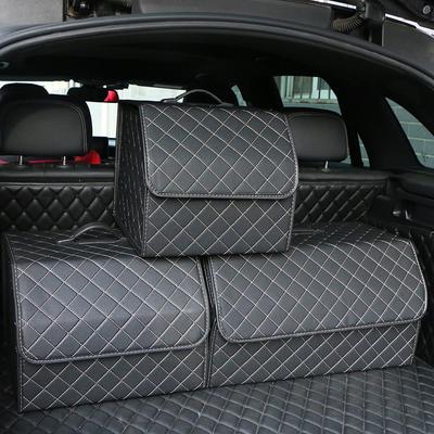Органайзер для багажника автомобиля, коробка из искусственной кожи, многофункциональная сумка для хранения инструментов, складная сумка для кемпинга и пикников, автомобильные аксессуары