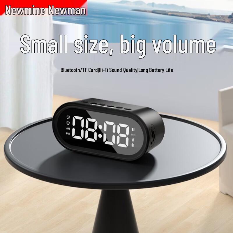 Bluetooth-колонка и Умный будильник Newmine BT511, вилка CN (адаптер в комплекте)