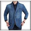 Spring and Autumn New Denim Suit Men's Casual Loose Large Size Youth Denim Suit Jacket