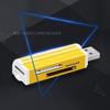 Высокоскоростной многофункциональный USB 2.0 универсальный считыватель карт памяти для T-Flash Mmc Sdhc Ms Pro Duo Tf M2 Memory Stick