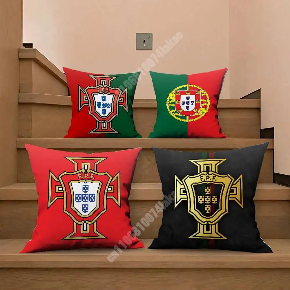Portugal Futebol CR Soccer Pillow Cover Sofa Couch Cushion Case Home Living Room Decoration