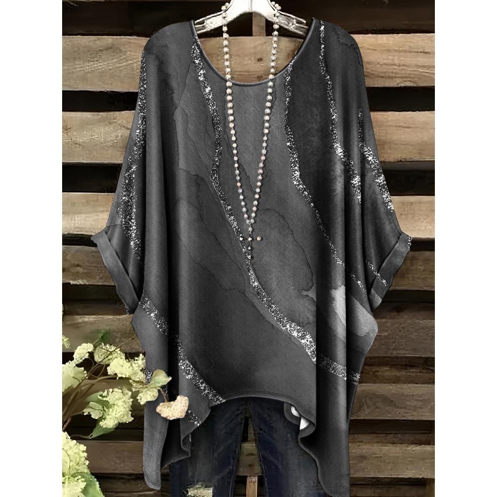 Summer Simple Stripe Pattern Printin Graphic Tees Clothes Fashion Women's Vintage Short Sleeve T-Shirt Street Fashion Women Top