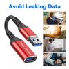 Кабель USB Data Blocker USB-порт (Female) на USB-порт (Male) Только для зарядки Защищает данные Для нескольких устройств 12 см