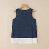 ZANZEA Women Summer Loose Casual O-neck Sleeveless Double Layer Tank Tops