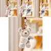 Luxuriously Soft Plush Teddy Bear Keychain Adorable Doll For Girls Elegant Bag Charm