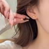 Серьги-гвоздики из стерлингового серебра S925 с покрытием из 18-каратного золота, кружевной четырехлистник