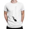 Diving Scuba Diver Water Sports T-Shirts For Men Hipster Pure Cotton Tees Crew Neck Harajuku Tshirt Big Size Clothing