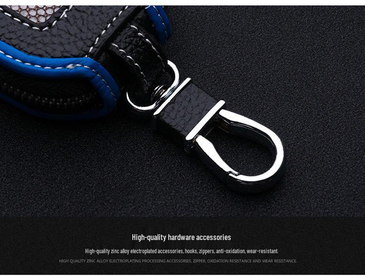 Universal Leather Car Key Pouch for Men & Women - Protective Remote Case for Volkswagen, Toyota, Hyundai, Honda