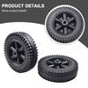 2pcs Grill Wheels BBQ Grill Wheel Heat-resistant Multi-Functional