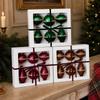 6Pcs Rhinestone Studded Rhinestone Christmas Bauble Flocked Xmas Tree Pendant  Home Decoration