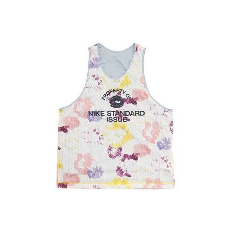 Nike Баскетбольный жилет с цветным принтом Alphabet, мужские топы, скейтборд, синий DH7434-709