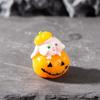 Purple Cartoon Scary Pumpkin Statue Mini Desktop Knick-knack  Festival Supplies