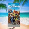 Zootopia Beach Towel Microfiber Bath Towel Kids Cartoon Week Judy Nick Quick Dry Towel