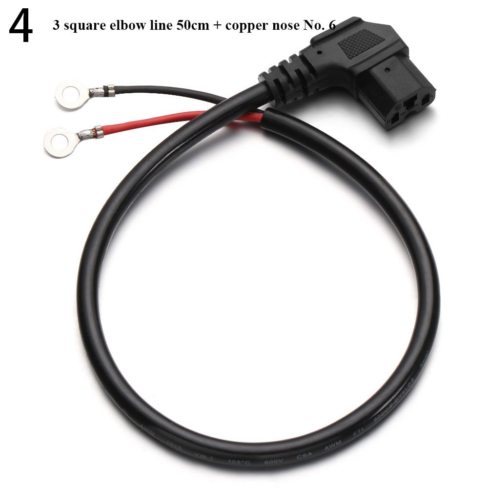 Кабельный провод Разъем для зарядки Гнездо для зарядки электровелосипеда Кабель типа T Детали для электрического трехколесного велосипеда