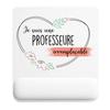 Tapis De Souris - PLANETEE - Professeure Irremplaçable - 22x18 Cm - Surface Lisse Antidérapante - 3 Mm