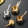 Stainless Steel Sauce Cup with Handle Mini Sauce Pan Measuring Cup Seasoning Bowl  For Kitchen