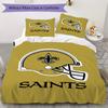 New Orleans Saints Pattern Bedding uilt Set uilt Cover Pillowcase Home Decoration Birthday Gift (1*duvet cover + 2*pillowcase without core)